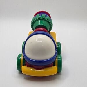 Jackpot Toy Race Car Rolling Toy Red Green Yellow Plastic Vehicle
